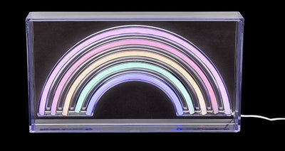 9″x5″ Rainbow Neon Light Box