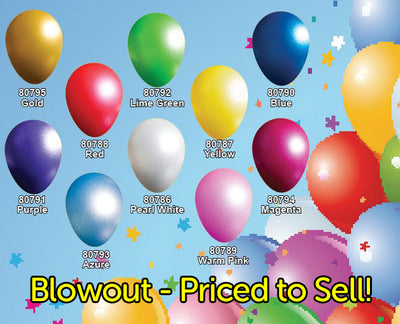 12″ Balloons - Metallic Warm Pink