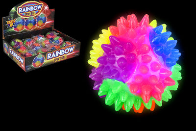 65mm Light-Up Rainbow Spiky Ball