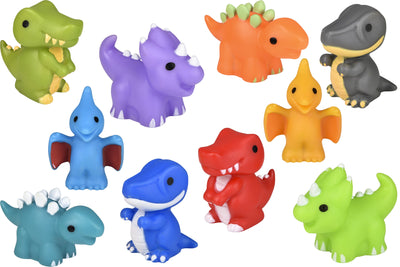 2″ Rubber Dinos (10Asst Designs)