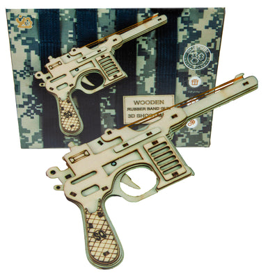 3D Wood Puzzle Gun