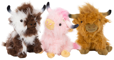 10″ Retail Highland Cow (3 Assorted)