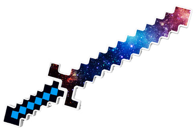 24″ Light Up Space Pixelated Sword