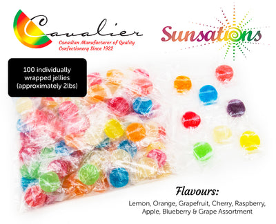 Sunsations Fruit Jellies (100 Pieces Per Bag)
